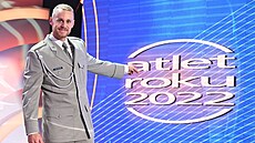 Jakub Vadlejch b�hem vyhlá�ení ankety Atlet roku 2022.