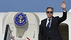 éf americké diplomacie Antony Blinken nastupuje do letadla v Tel Avivu. (5....