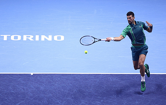 Novak Djokovi v semifinále Turnaje mistr.