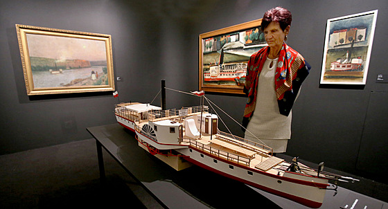 Výstava Plnou parou vped! Lod a plavba v eském malíství 18501950 v Galerii...