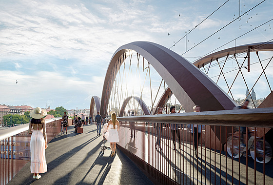 Aktualizovaná podoba mostu na Výtoni (10. listopadu 2023)