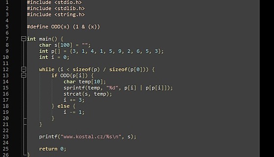 Ukázka kódu v jazyce C  dovedete urit, jakou zprávu Vám vypíe funkce main?