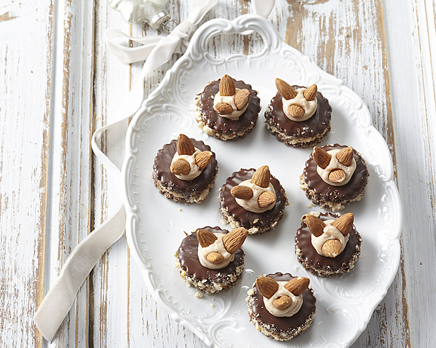 Čokoládové dortíčky s mandlemi