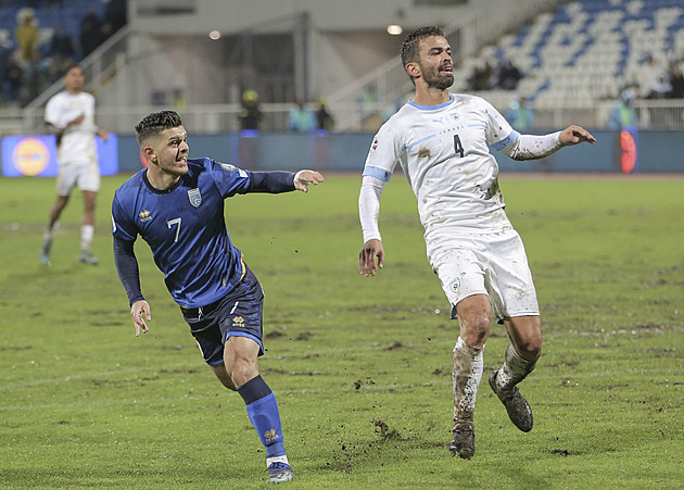 Izraelští fotbalisté prohráli odložené utkání kvalifikace o Euro v Kosovu