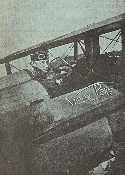 Augustin Charvt za Velk vlky v roce 1918 ve sthace SPAD