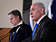 Izraelsk premir Benjamin Netanjahu a americk ministr zahrani Antony...