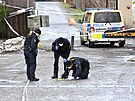 védská policie zasahuje po úroku gang na severu Stockholmu. (12. ledna 2023)