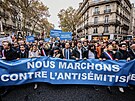 Pochod proti antisemitismu v Paíi (12. listopadu 2023)