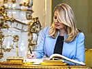 Slovenská prezidentka Zuzana aputová pijela na Praský hrad. (16. listopadu...