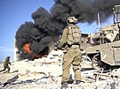 Izraelská armáda pi zásahu ve mst Gaza (15. listopadu 2023)