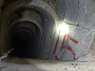Vchod do tunelu vybudovaného palestinskou teroristickou organizací Hamás v...