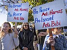 Píznivci Izraele se shromádili ve Washingtonu. (14. listopadu 2023)