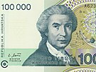 Ruder Bokovi na chorvatské bankovce (1. ledna 1991)