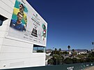 Jií Leheka láká z plakátu na finálový turnaj Davis Cupu ve panlské Málaze.