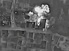 Satelitní snímek, který ukazuje útok izraelské armády na cíle, o kterých tvrdí,...