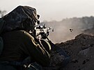 Izraelská armáda bhem odvetných operací v Pásmu Gazy (13. listopadu 2023)