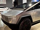 Cybertruck v expozici muzea automobilky Tesla