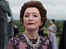 Lesley Manville jako princezna Margaret v seriálu Koruna (2023)