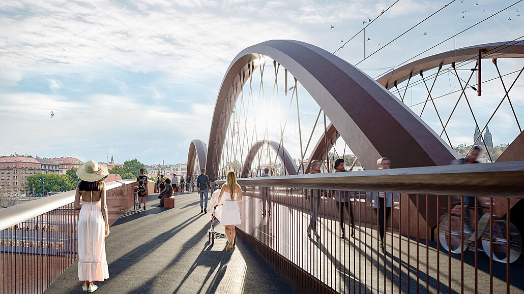 Aktualizovaná podoba mostu na Výtoni (10. listopadu 2023)