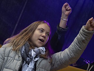 Mezi účastníky byla také mladá klimatická aktivistka ze Švédska Greta...