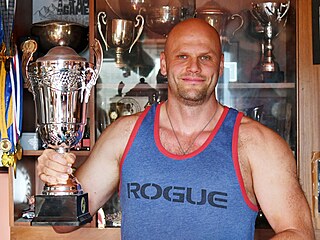 Vladislav Tuláek se chlubí svými trofejemi.
