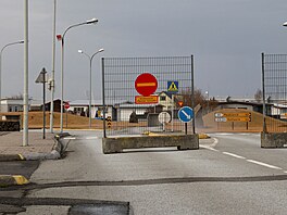Silnice na Islandu, která byla poniená kvli sopené innosti (14. listopadu...