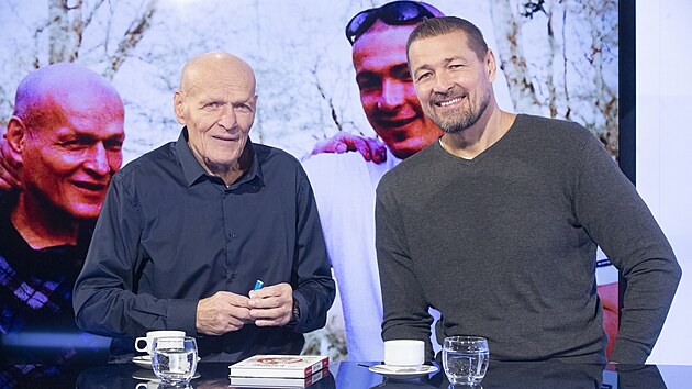 Hosty po�adu Rozst�el jsou kaskad�r Petr J�kl (vlevo) a re�is�r a producent Petr J�kl.