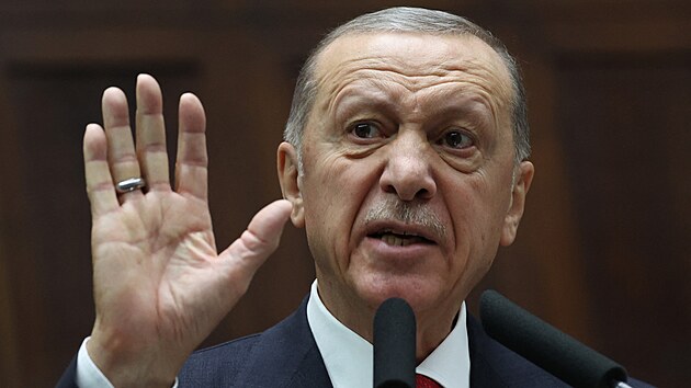 Tureck prezident Recep Tayyip Erdogan (15. listopadu 2023)