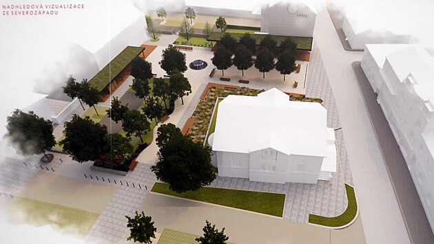 Vizualizace nov�ho n�m�st� u �apkovy vily v �pici