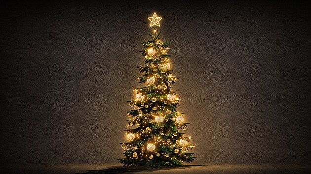 Vizualizace, jak by m�la vypadat nov� v�no�n� v�zdoba v centru ���ru nad S�zavou. Takto by m�l vypadat v�no�n� strom.