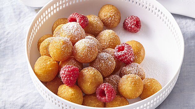 Mini churros s malinami