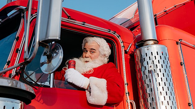 Npojsk gigant Coca-Cola odstartoval ve vesnice Sonta-Clause ve finskm Rovaniemi. (10. listopadu 2023)