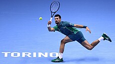 Novak Djokovi v semifinále Turnaje mistr.
