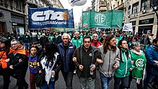 Stávka v Argentin proti neúnosným ekonomickým podmínkám. (Záí 2019)