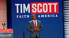 Republikánská senátor Tim Scott (4. listopadu 2023)