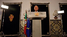 Portugalský prezident Marcelo Rebelo de Sousa oznámil rozputní parlamentu po...