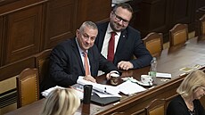 Ministr práce Marian Jure�ka (STAN) a Jozef Síkela (KDU-�SL) na sch�zi...