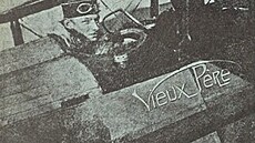 Augustin Charvát za Velké války v roce 1918 ve stíhace SPAD