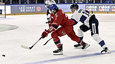eského útoníka Lukáe Sedláka (23) dostupuje finský forvard Henrik Borgström.