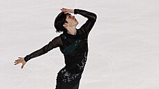 Japonský krasobrusla� �oma Uno b�hem volné jízdy v závod� Grand Prix v �ín�