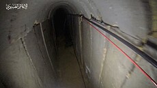 Tunel vybudovaný palestinskou teroristickou organizací Hamás v Pásmu Gazy (3....