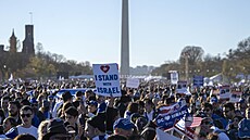 Příznivci Izraele se shromáždili ve Washingtonu. (14. listopadu 2023)