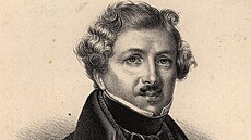 Francouzský malí�, v�dec, pr�kopník fotografie Louis Jacques Mandé Daguerre