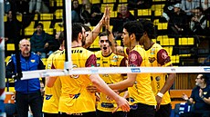 Volejbalová extraliga, SK Volejbal Ústí nad Labem - Dukla Liberec.  Radost...