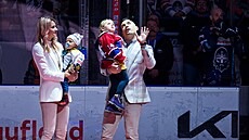 Rytí�i Kladno - HC �koda Plze�, hokejová extraliga. Rozlu�ka Tomá�e Plekance.