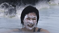 Lázn� Modrá laguna na Islandu (5. zá�í 2023)