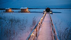Tradiní finské sauny v Rovaniemi.