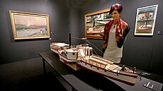 Výstava Plnou parou vped! Lod a plavba v eském malíství 18501950 v Galerii...