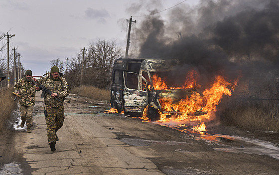 Ukrajinská útoná brigáda Edel&#697;veys v Doncké oblasti (23. listopadu 2023)