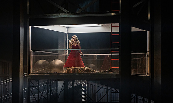 Albta Poláková v titulní roli ostakoviovy opery Lady Macbeth Mcenského...